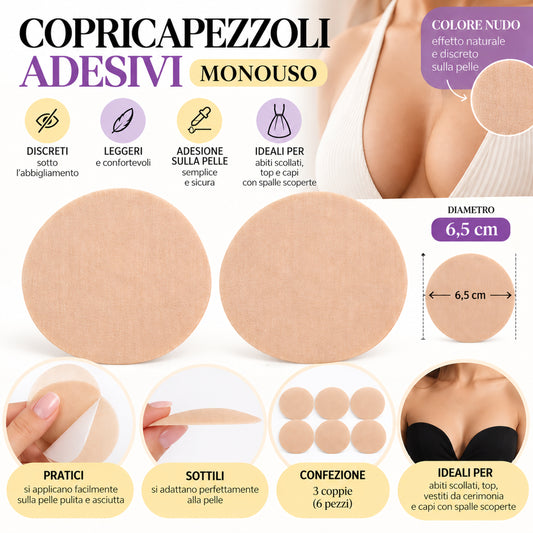 Copricapezzoli Monouso