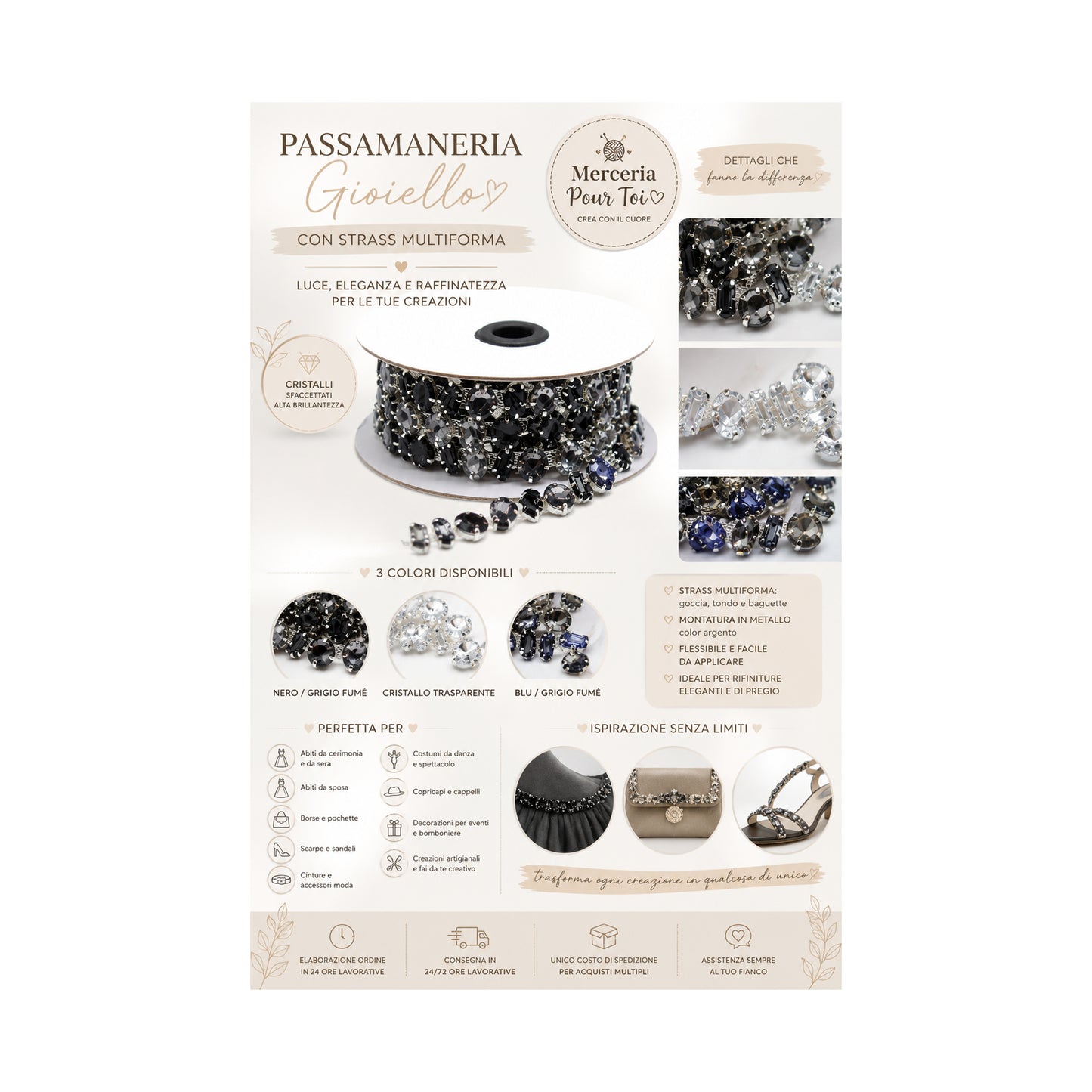 Passamaneria Gioiello Luxury Multiforma