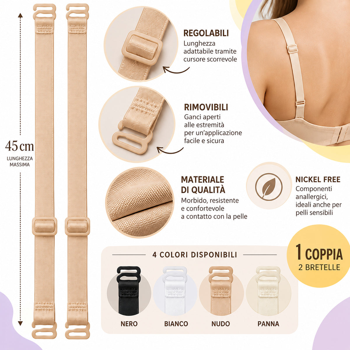 Spalline Reggiseno