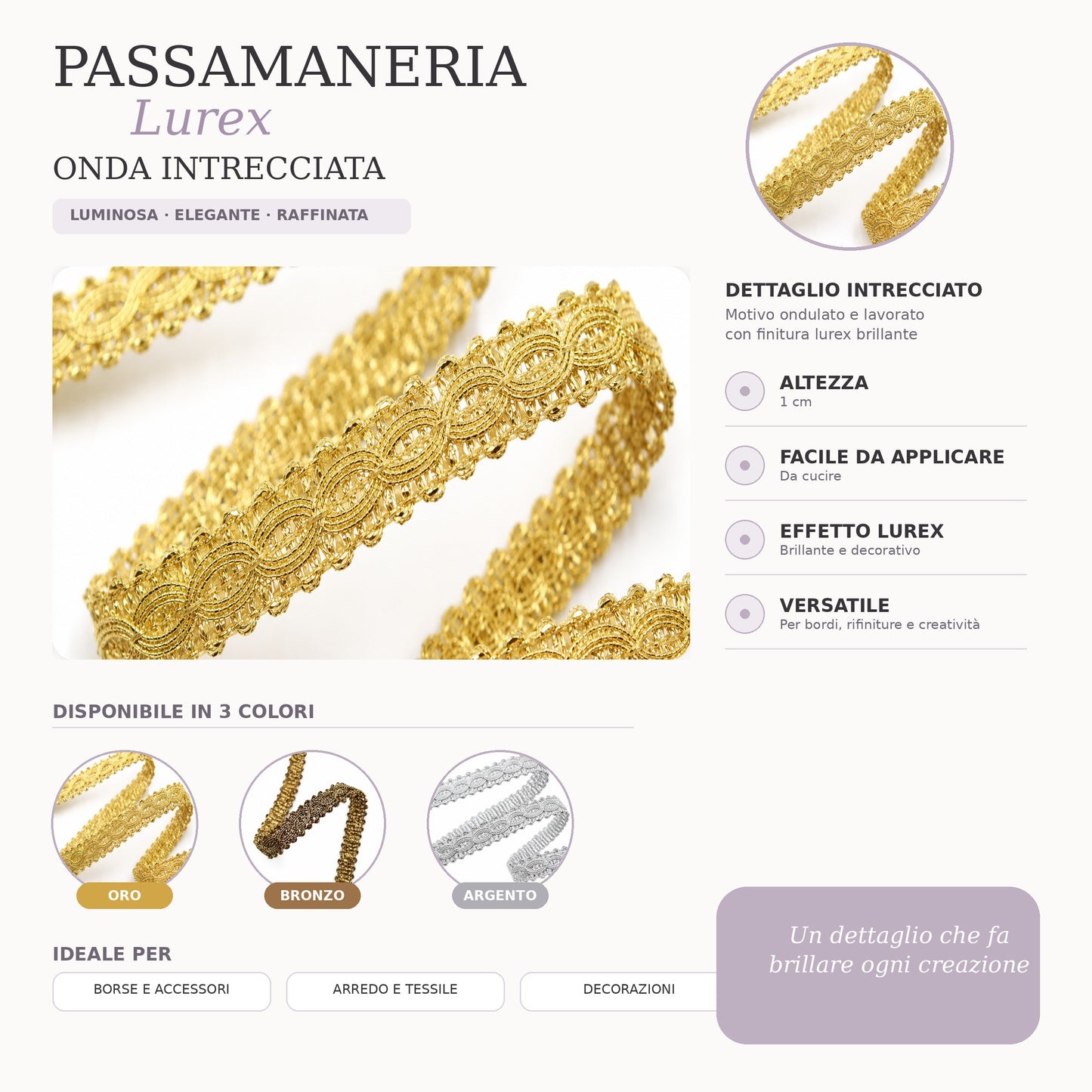 Passamaneria Lurex Art. 2005