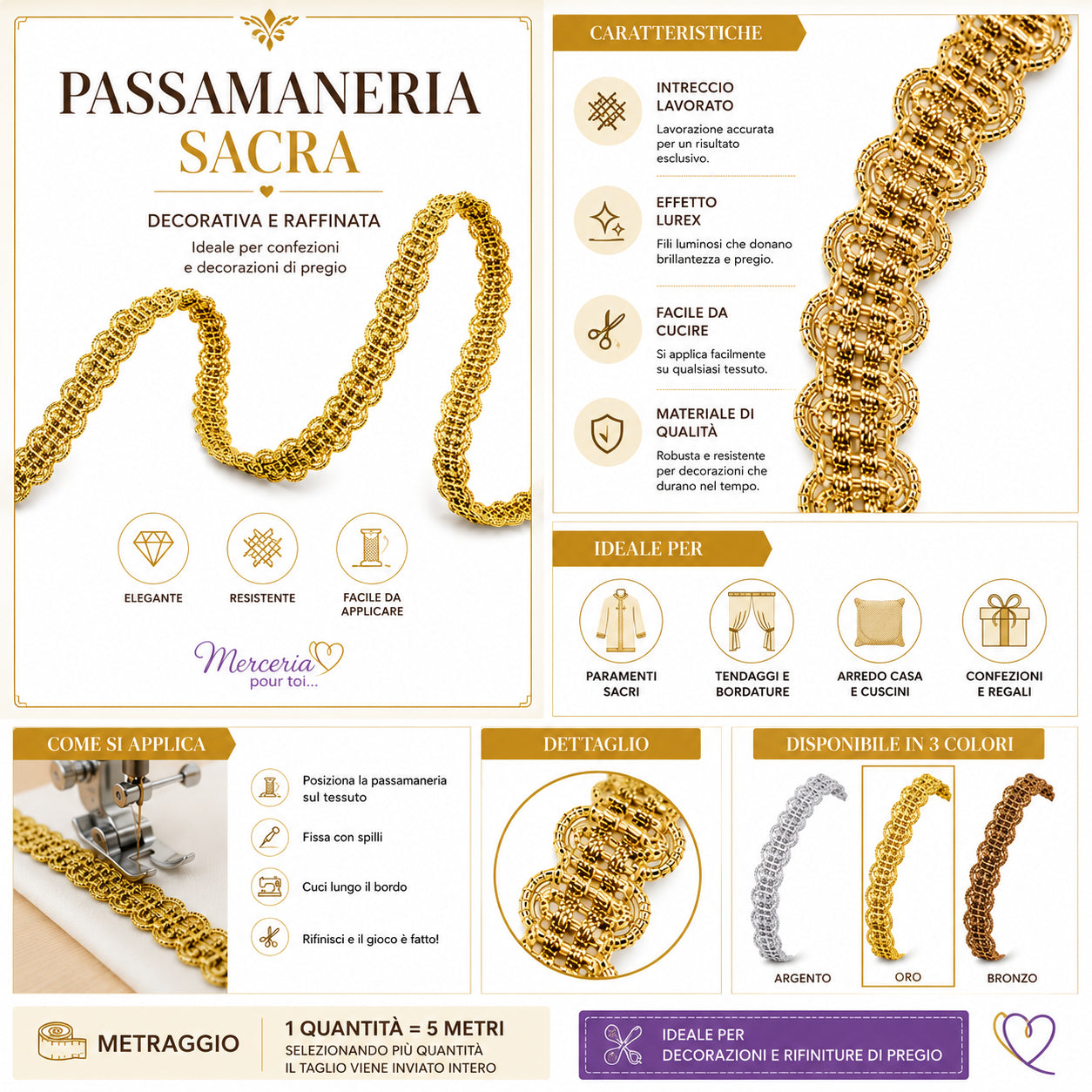 Passamaneria Lurex Art. 9244