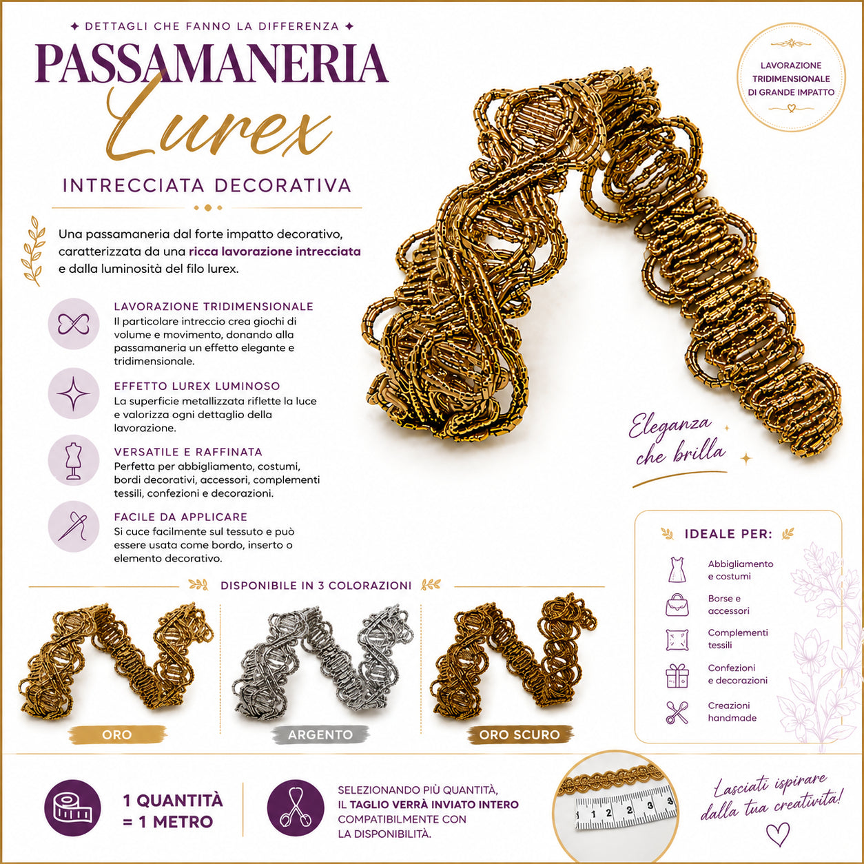 Passamaneria Lurex Art. 84311