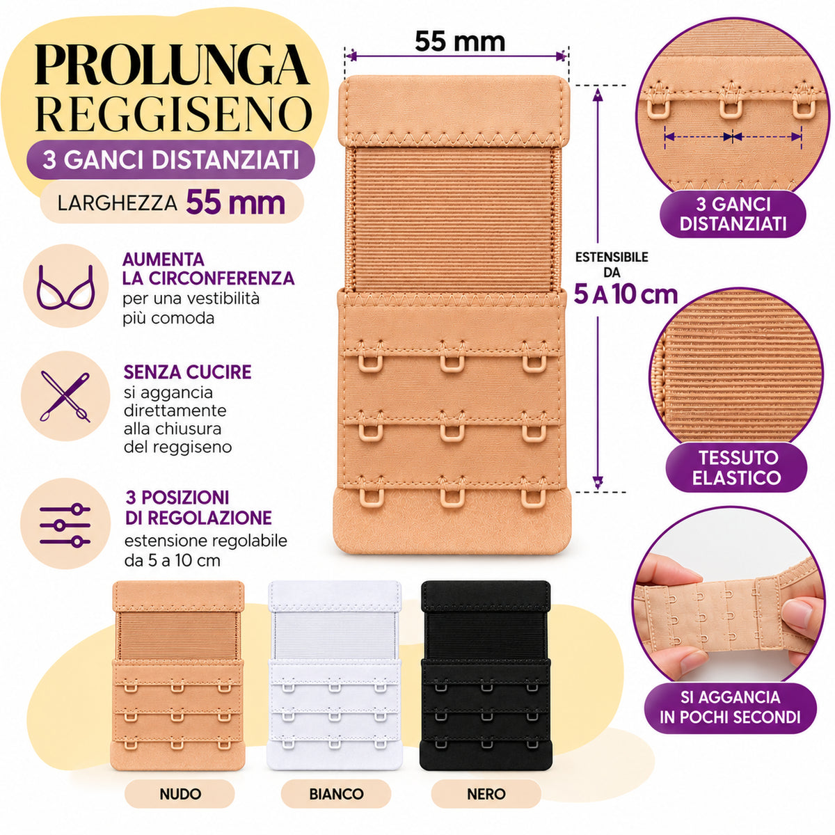 Prolunga Reggiseno, 55mm