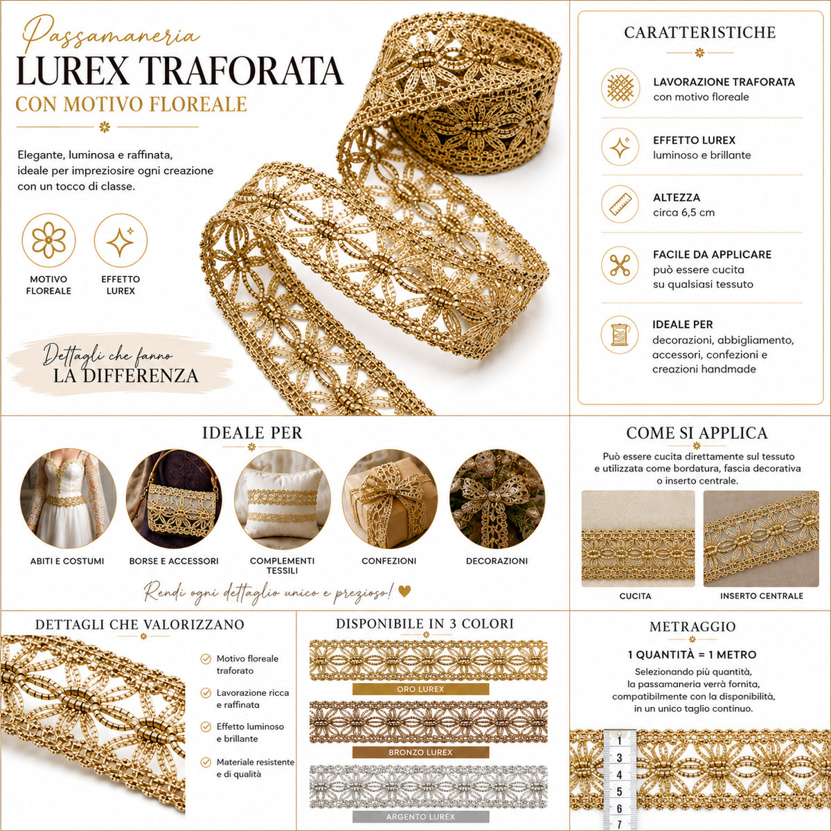 Passamaneria Lurex Art. N820