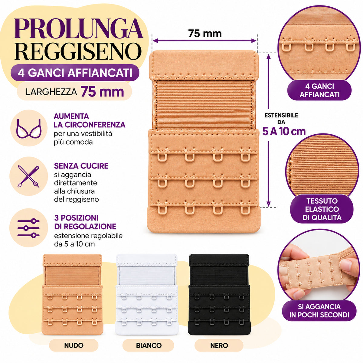 Prolunga Reggiseno, 75mm
