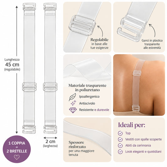 Spalline Trasparenti 2cm