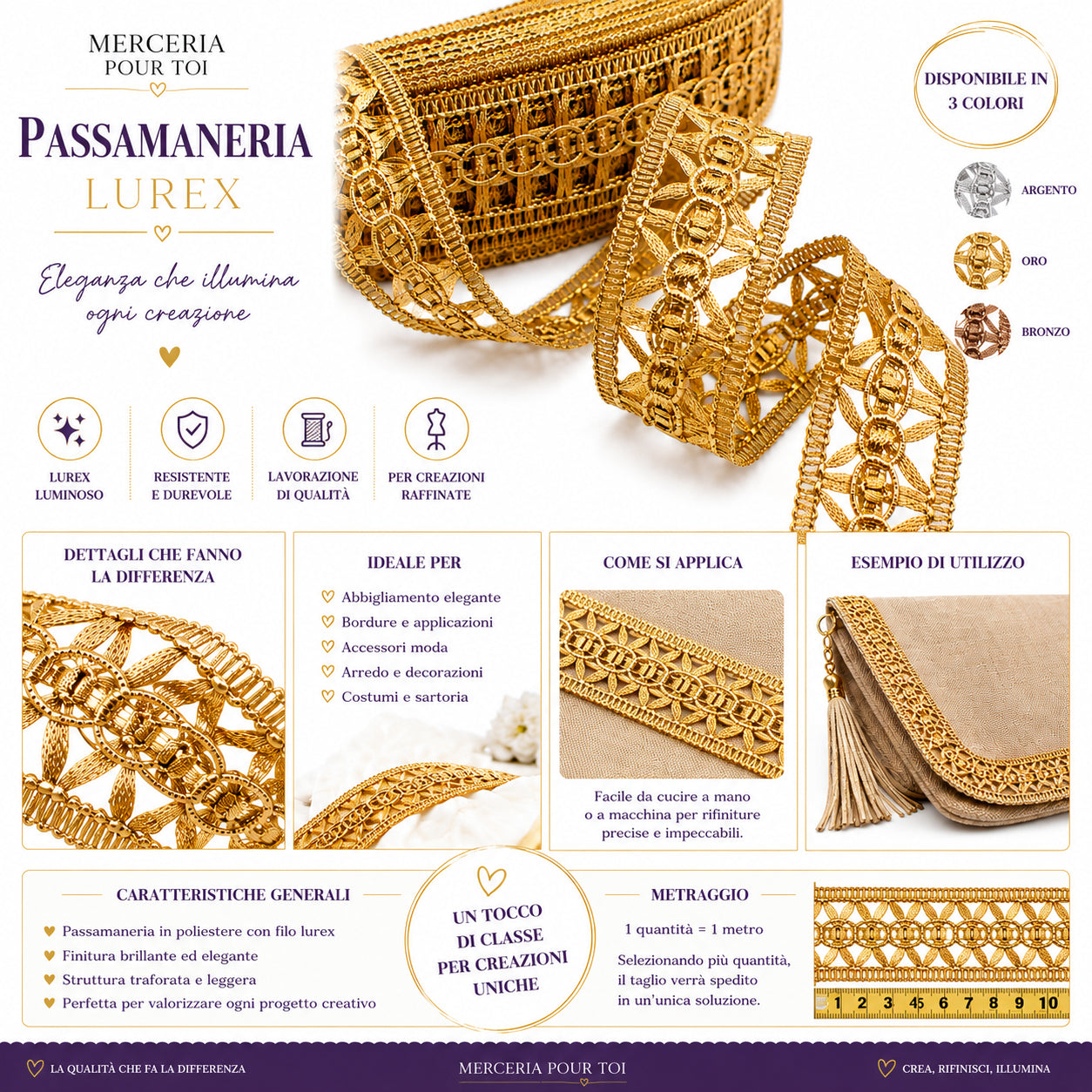 Passamaneria Lurex Art. 9635