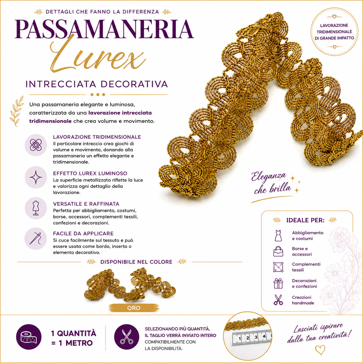 Passamaneria Lurex Art. 3140