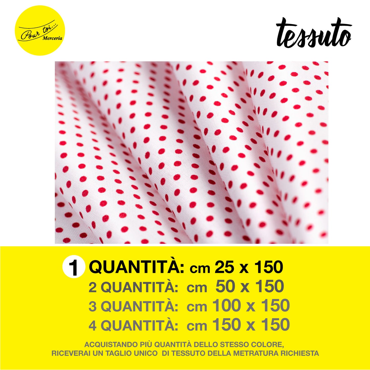 Tessuto Pois