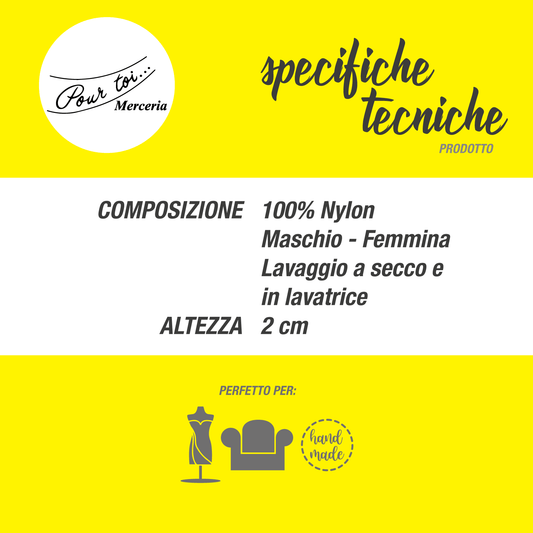 Velcro Da Cucire Nero 15 Cm